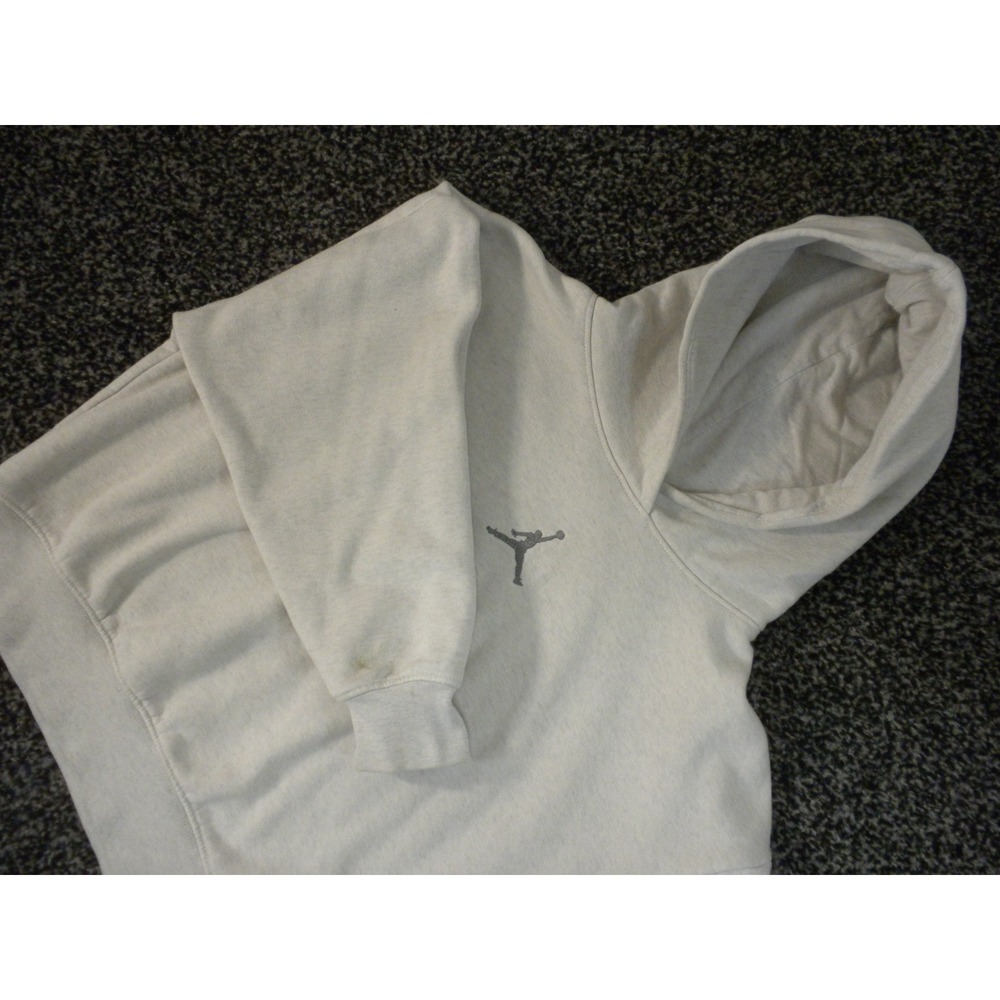 Air Jordan Hoodie Sweatshirt Youth M Gray Center Jumpman Pullover Basketball